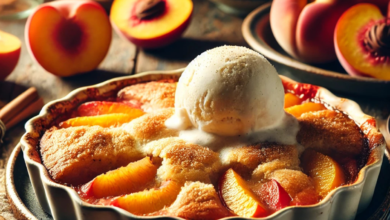 peach cobbler